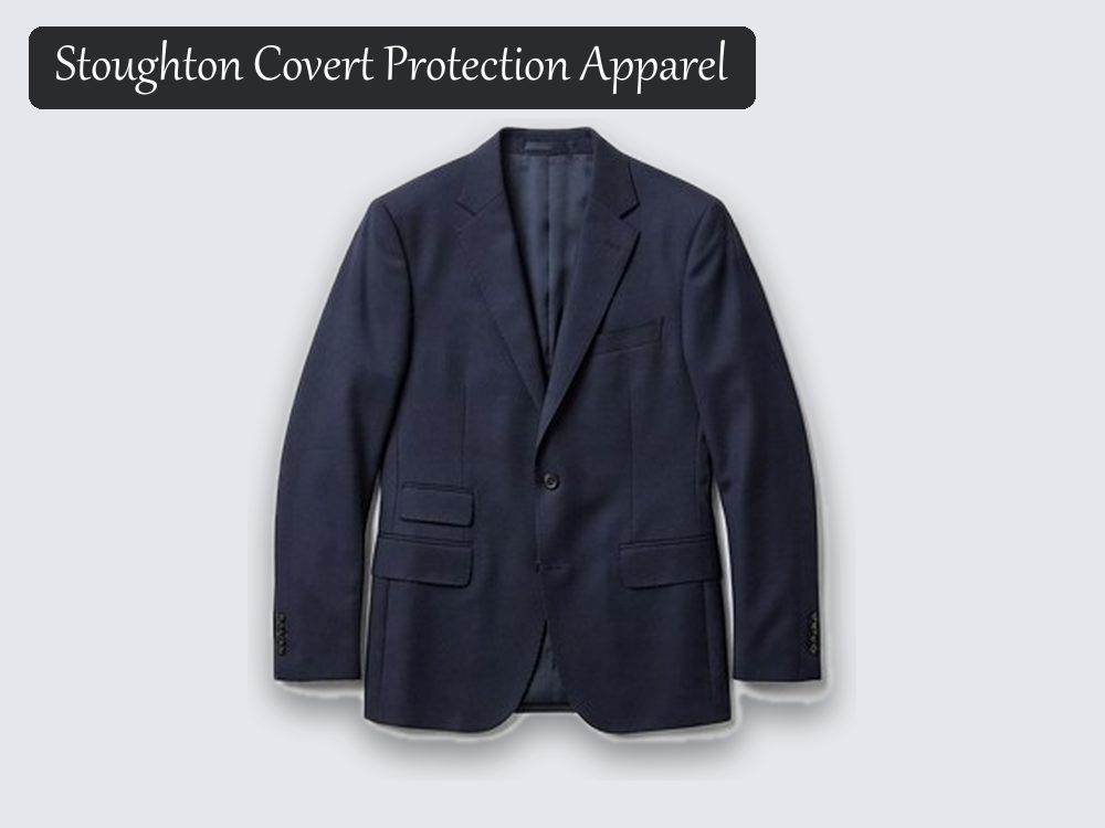 Stab-resistant blazer, navy