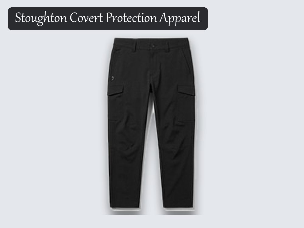 Stab-resistant cargo trousers, black