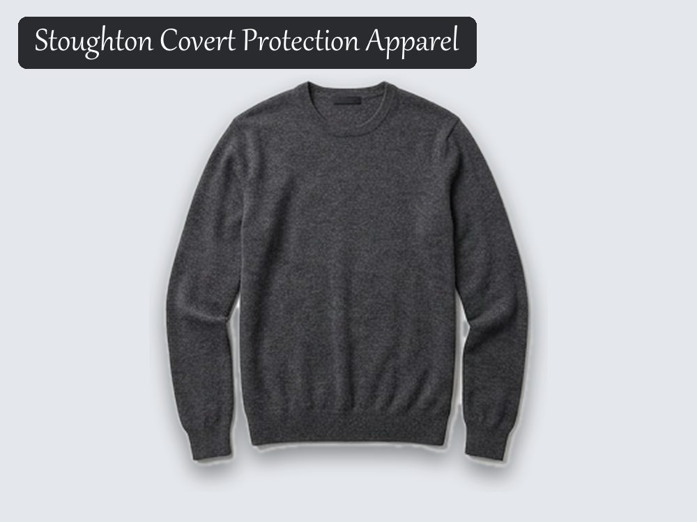 Stab-resistant jumper, charcoal knit