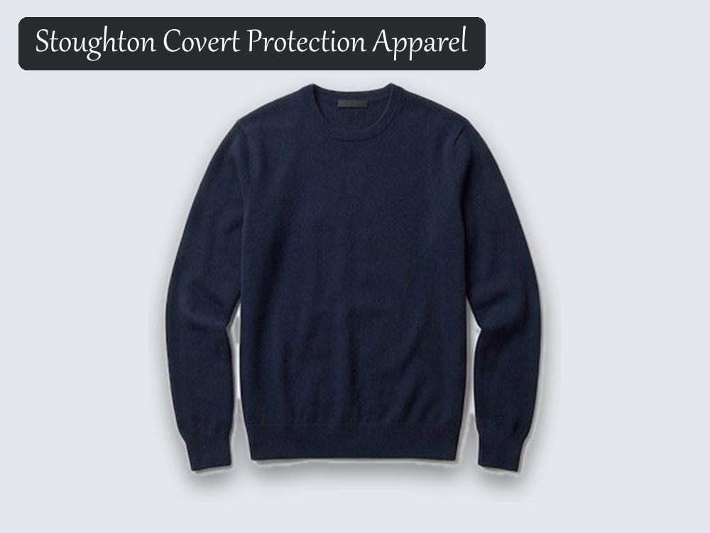 Stab-resistant jumper, navy knit