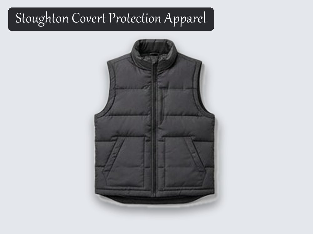 Stab-resistant gilet, charcoal puffer