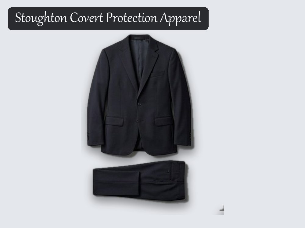 Stab-resistant suit, black and navy