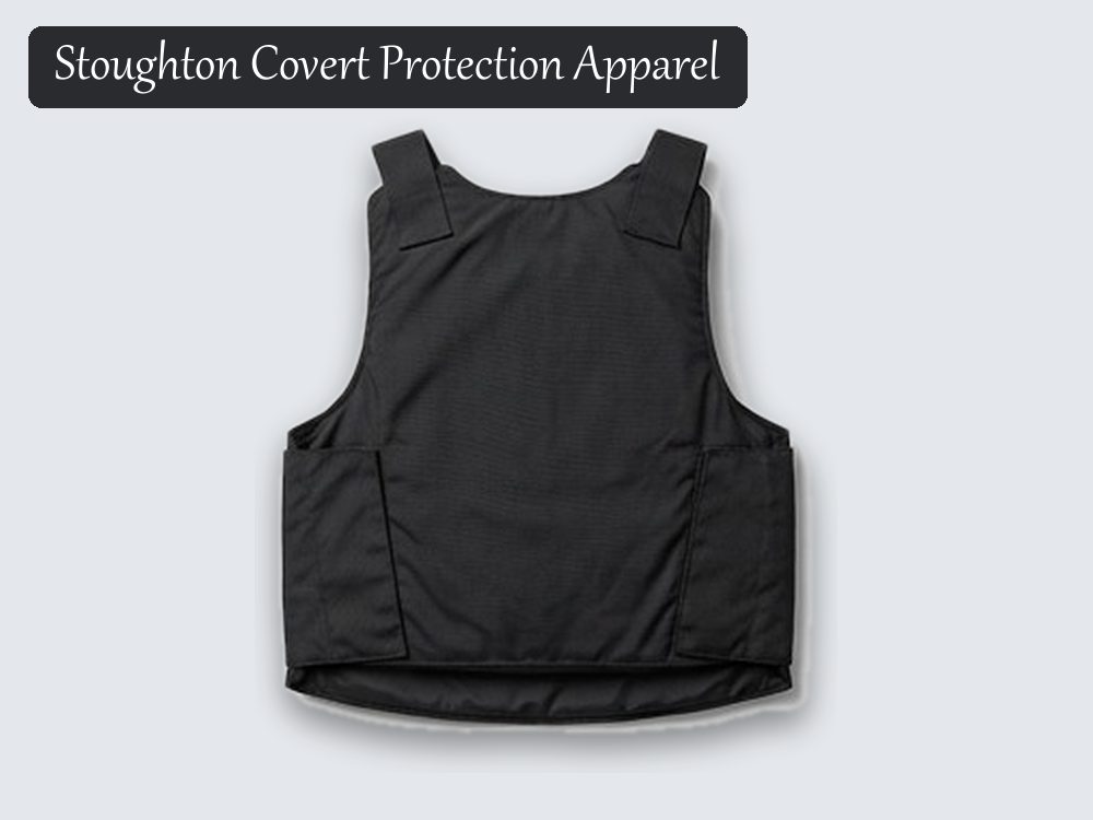 Stab-resistant vest, black, side panels