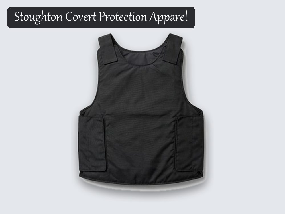 Stab-resistant vest, black, shoulder straps